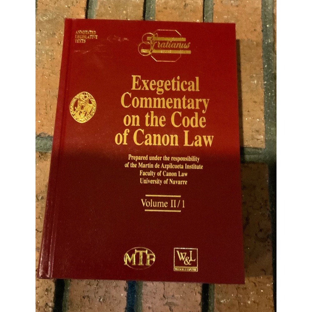 Exegetical Commentary Code of Canon Law Vol II/1 Canons 204-459 Hardcover 2004